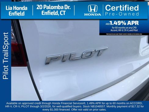 Certified 2022 Honda Pilot TrailSport image 28