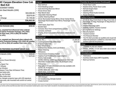 Used 2021 GMC Canyon Elevation w/ Trailering Package image 8