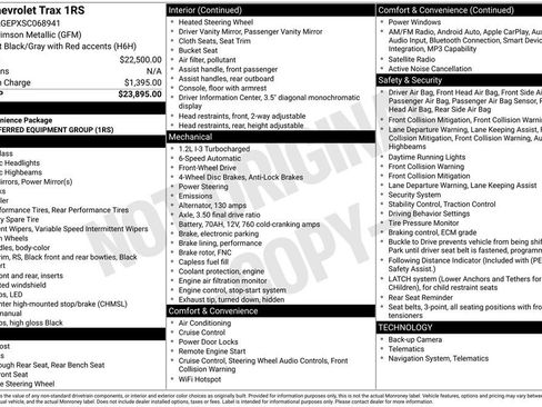 Used 2025 Chevrolet Trax RS FWD image 6