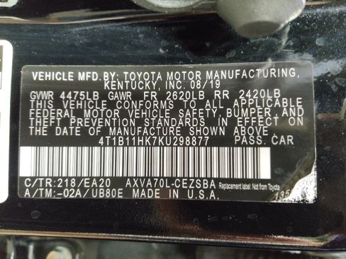 Used 2019 Toyota Camry SE FWD image 33