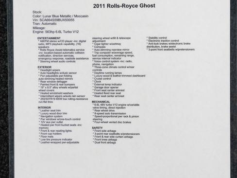 Used 2011 Rolls-Royce Ghost RWD image 62