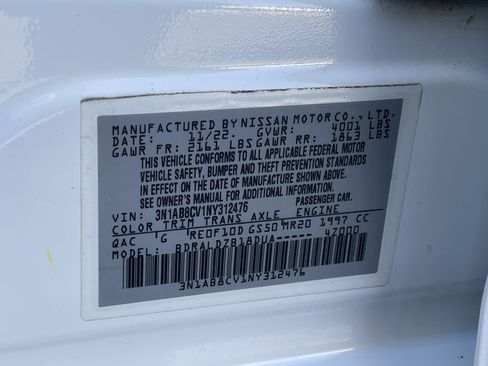 Used 2022 Nissan Sentra SV w/ Trunk Package image 30