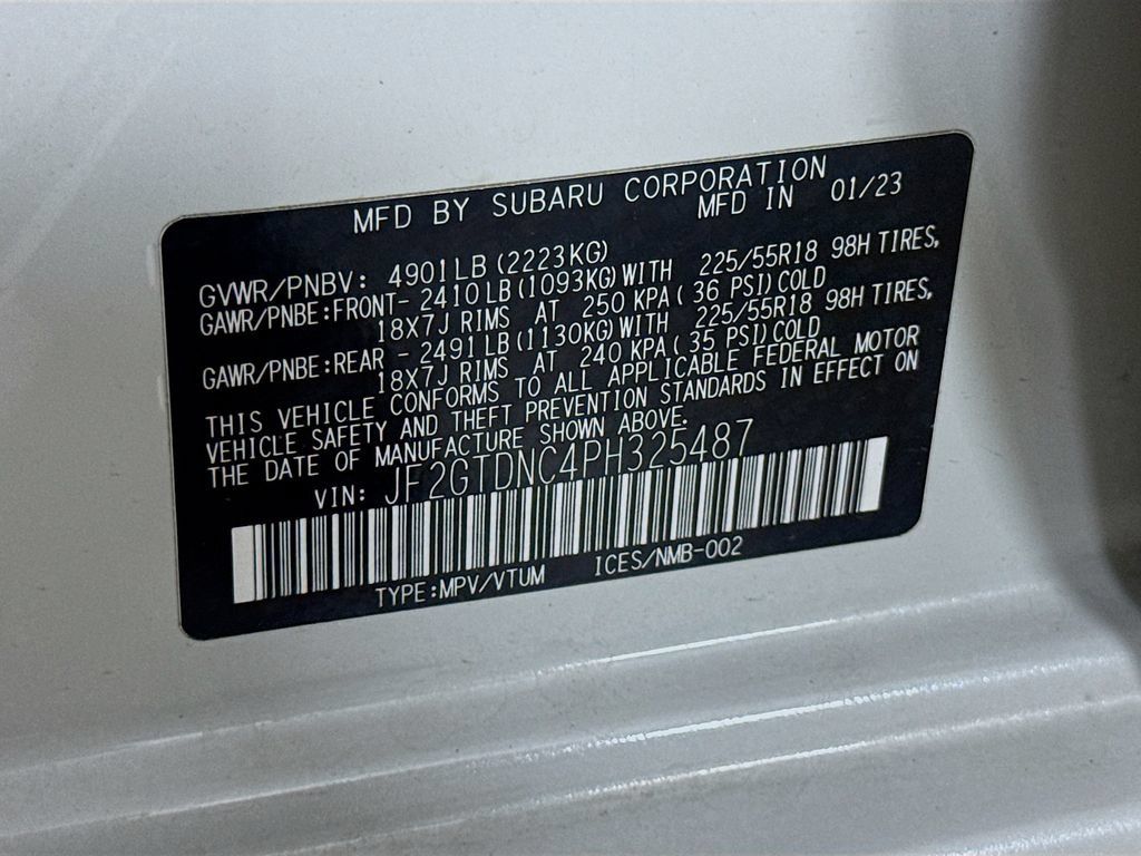 Used 2023 Subaru Crosstrek Hybrid w/ Moonroof Package w/Navigation AWD/4WD image 29