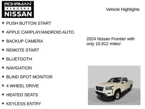 Certified 2024 Nissan Frontier SV w/ Technology Package AWD/4WD image 8