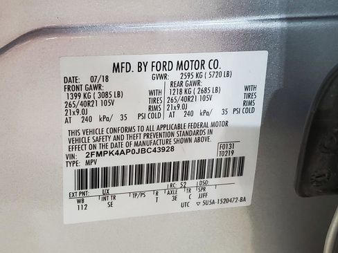 Used 2018 Ford Edge Sport w/ Equipment Group 401A image 42