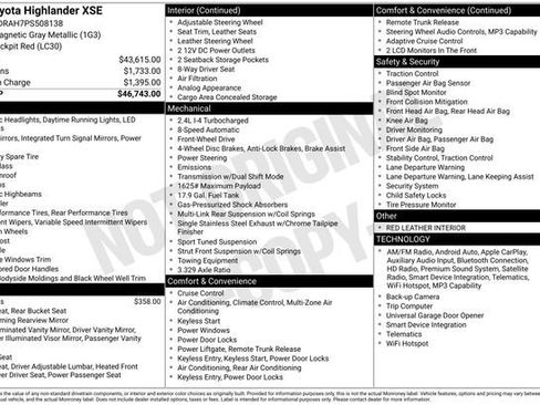 Used 2023 Toyota Highlander XSE FWD image 2