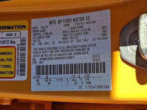 Certified 2022 Ford Bronco Sport Outer Banks w/ Tech Package image 28