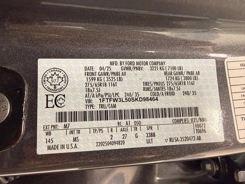 Used 2025 Ford F150 XLT w/ Equipment Group 301A Standard AWD/4WD image 52