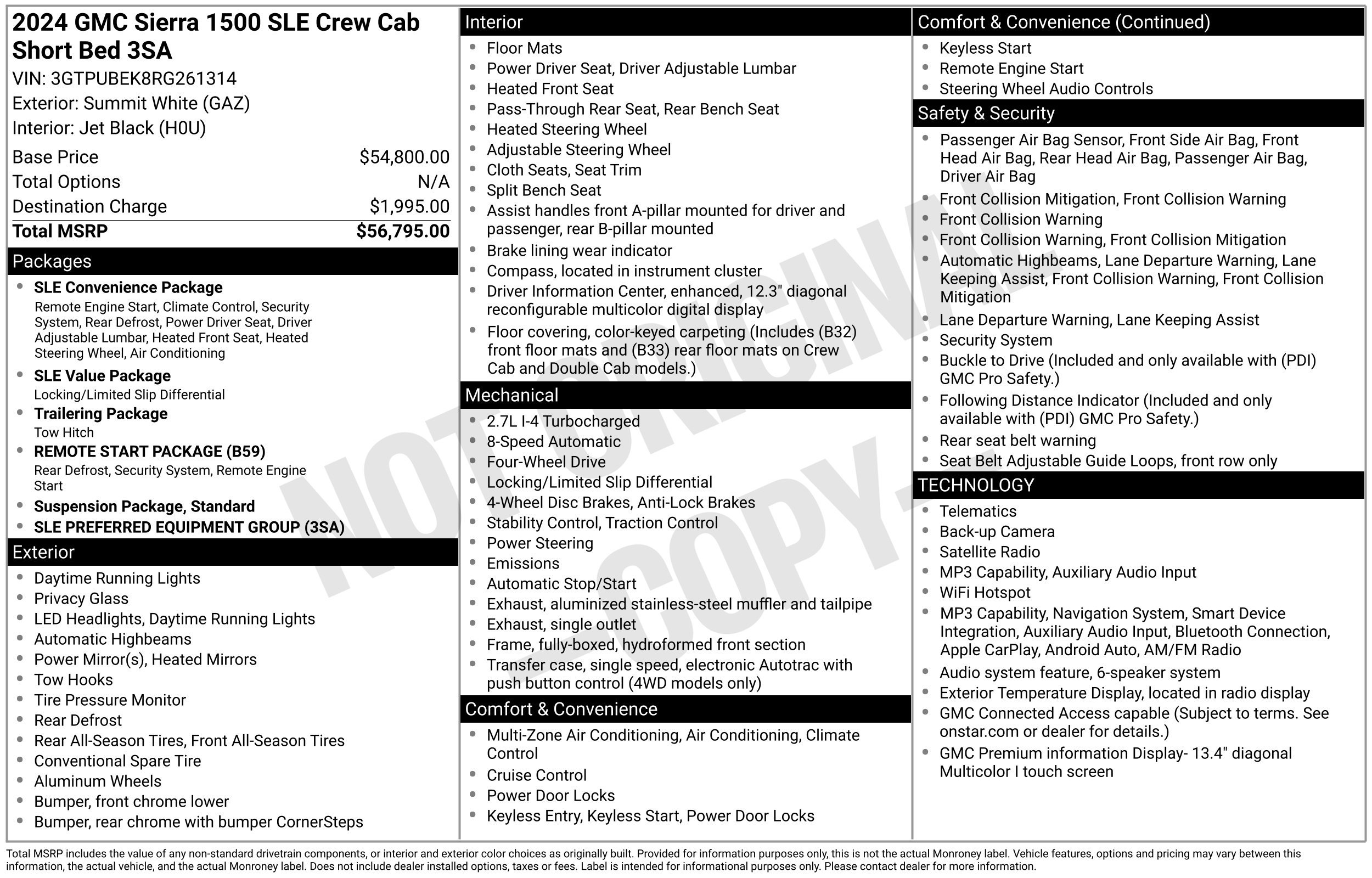 Used 2024 GMC Sierra 1500 SLE AWD/4WD image 42