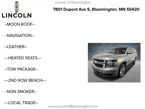 Used 2017 Chevrolet Suburban LT AWD/4WD image 5