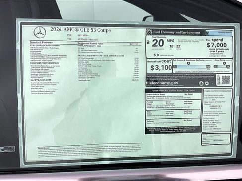 New 2026 Mercedes-Benz GLE 53 AMG 4MATIC Coupe image 13