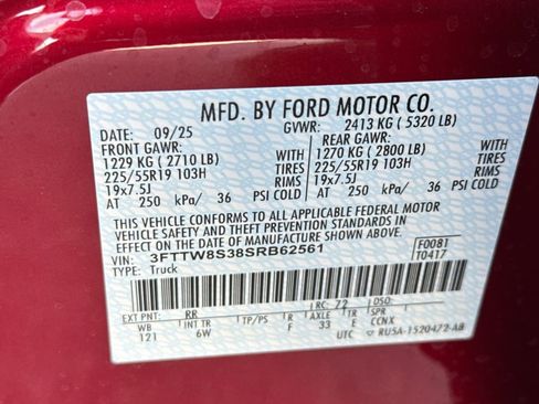 New 2025 Ford Maverick Lariat w/ Black Appearance Package image 24