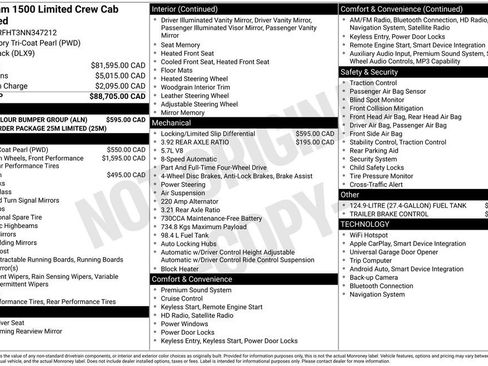 Used 2022 RAM 1500 Limited w/ Body-Colour Bumper Group image 2