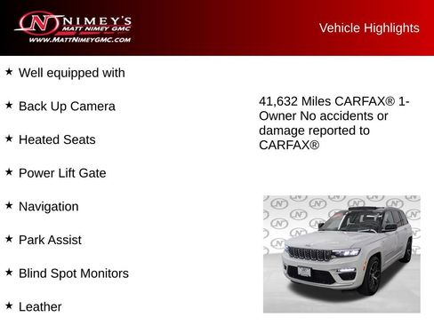 Used 2022 Jeep Grand Cherokee Summit AWD/4WD image 6