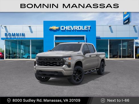 New 2026 Chevrolet Silverado 1500 Custom w/ Turbomax Blackout Package AWD/4WD image 1