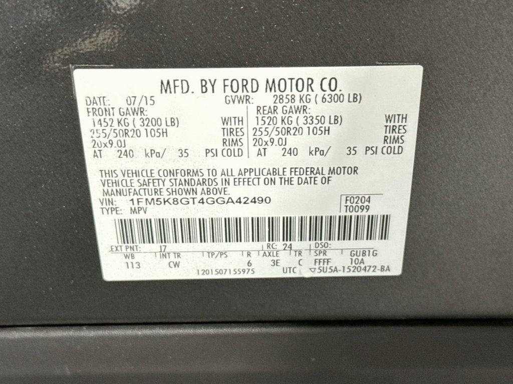 Used 2016 Ford Explorer Sport w/ Equipment Group 401A AWD/4WD image 39