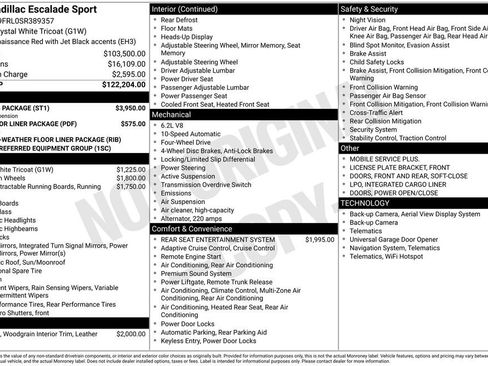 Certified 2025 Cadillac Escalade Sport w/ Touring Package image 77