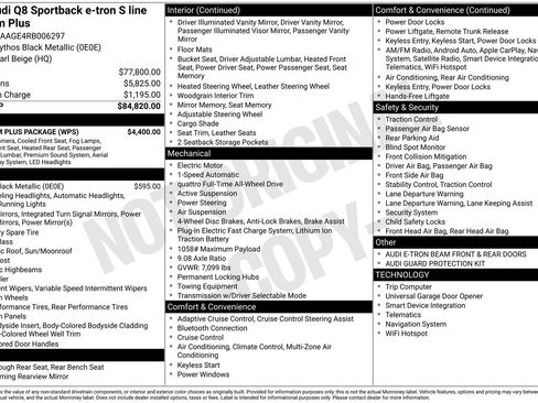 Certified 2024 Audi Q8 e-tron Premium Plus w/ Premium Plus Package image 40
