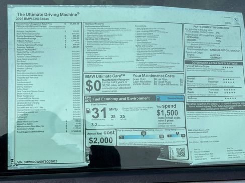 Used 2026 BMW 330i Sedan w/ M Sport Package RWD image 29