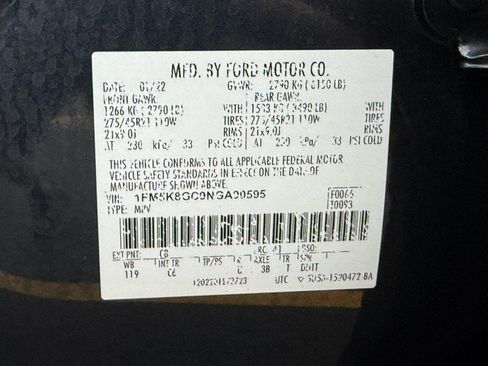 Certified 2022 Ford Explorer ST w/ Equipment Group 401A AWD/4WD image 31
