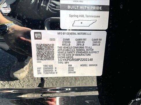 Used 2023 Cadillac XT6 Sport w/ LPO, ONYX Package image 26