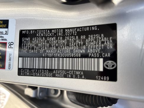 Used 2012 Toyota Camry LE FWD image 32