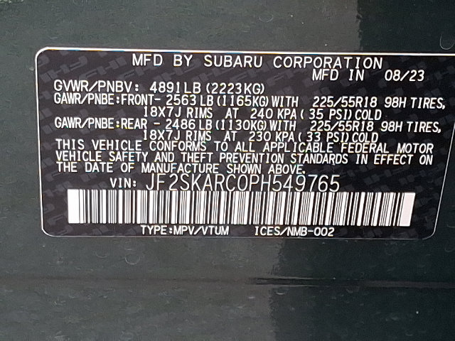 Certified 2023 Subaru Forester Touring w/ Popular Package #2 AWD/4WD image 27