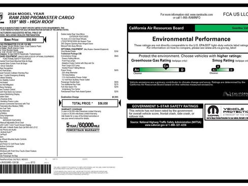 Used 2024 RAM ProMaster 2500 w/ Convenience Group image 2