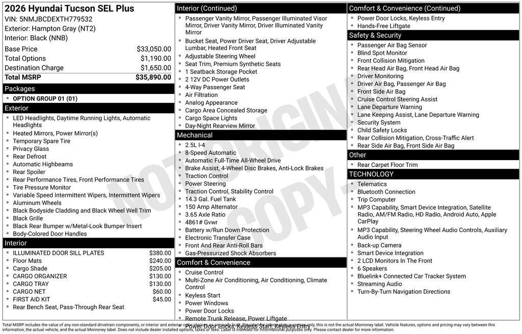 New 2026 Hyundai Tucson SEL Plus AWD/4WD image 23