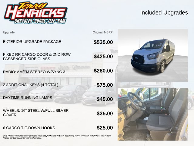 Used 2025 Ford Transit 250 Low Roof w/ Exterior Upgrade Package RWD image 8