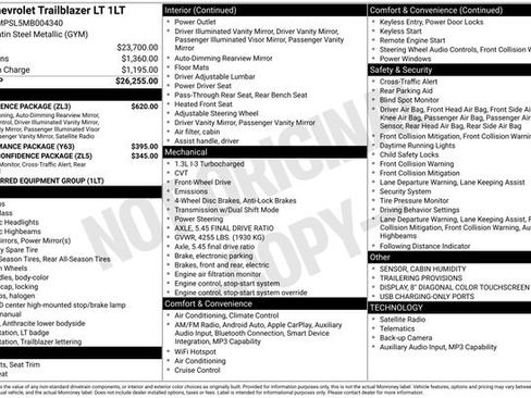 Used 2021 Chevrolet TrailBlazer LT w/ Convenience Package FWD image 16