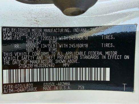 Used 2018 Toyota Highlander XLE image 49