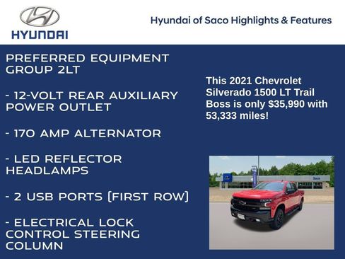 Used 2021 Chevrolet Silverado 1500 LT Trail Boss AWD/4WD image 16