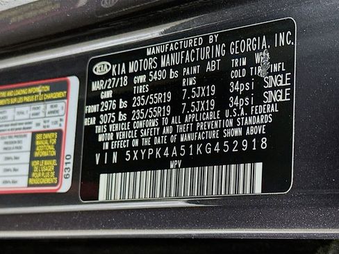 Certified 2019 Kia Sorento SX w/ SX Touring Package FWD image 37