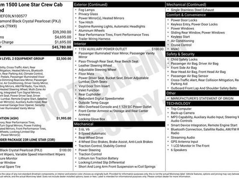 Used 2020 RAM 1500 Lone Star RWD image 6