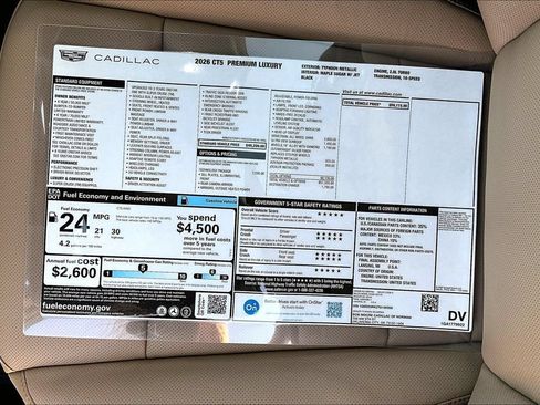 New 2026 Cadillac CT5 Premium Luxury w/ Technology Package AWD/4WD image 14