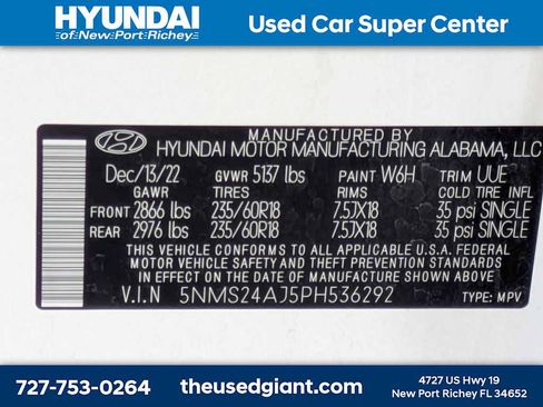 Used 2023 Hyundai Santa Fe SEL FWD image 40