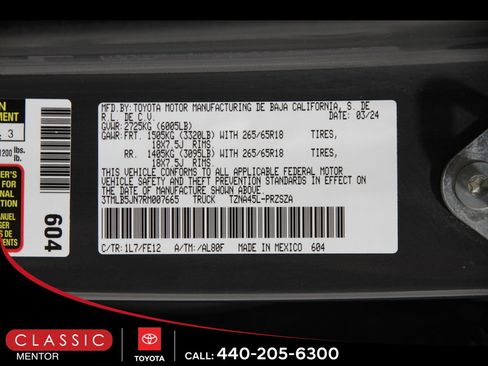 Certified 2024 Toyota Tacoma TRD Sport w/ TRD Sport Upgrade Package image 23