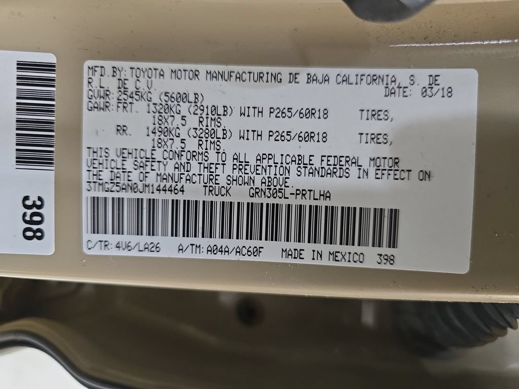 Certified 2018 Toyota Tacoma Limited AWD/4WD image 41