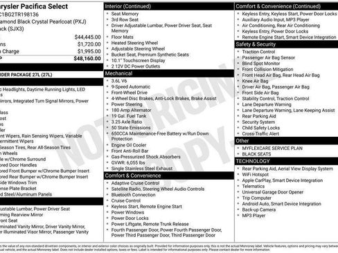 New 2026 Chrysler Pacifica Select FWD image 8