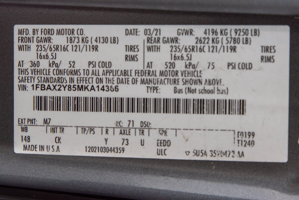 Used 2021 Ford Transit 350 XLT RWD image 22