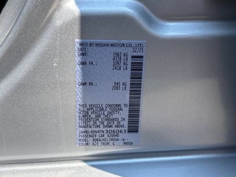 Used 2026 Nissan Altima 2.5 SV FWD image 25