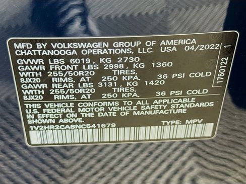 Used 2022 Volkswagen Atlas SE image 32