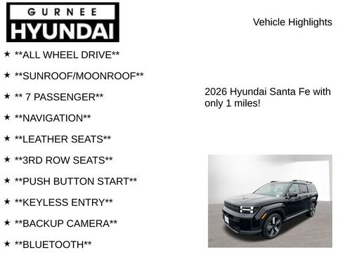 New 2026 Hyundai Santa Fe Limited AWD/4WD image 8