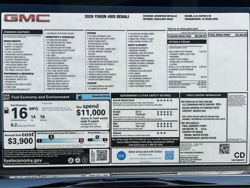 New 2026 GMC Yukon Denali w/ Sun & Power Step Package image 21