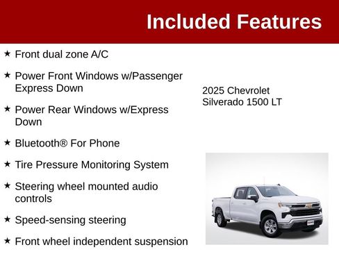 Used 2025 Chevrolet Silverado 1500 LT w/ Work Truck Package AWD/4WD image 4