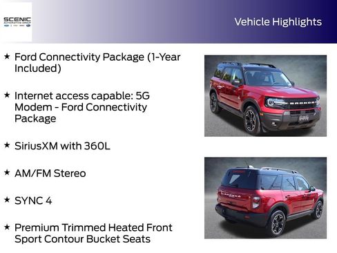 Used 2026 Ford Bronco Sport Outer Banks w/ Interior Protection Package AWD/4WD image 10