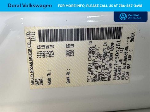 Used 2023 Nissan Maxima Platinum w/ Sport Mat Group image 29