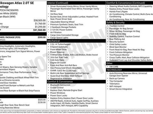 Used 2022 Volkswagen Atlas SE w/ Black Wheel Package FWD image 6