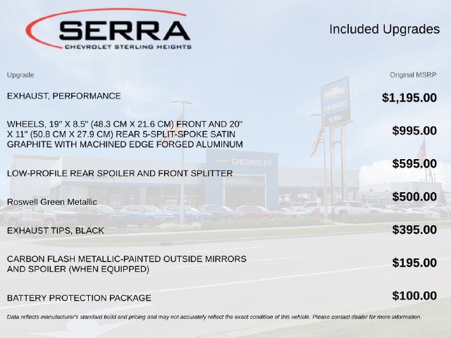 Certified 2026 Chevrolet Corvette Stingray Coupe w/ Battery Protection Package RWD image 2